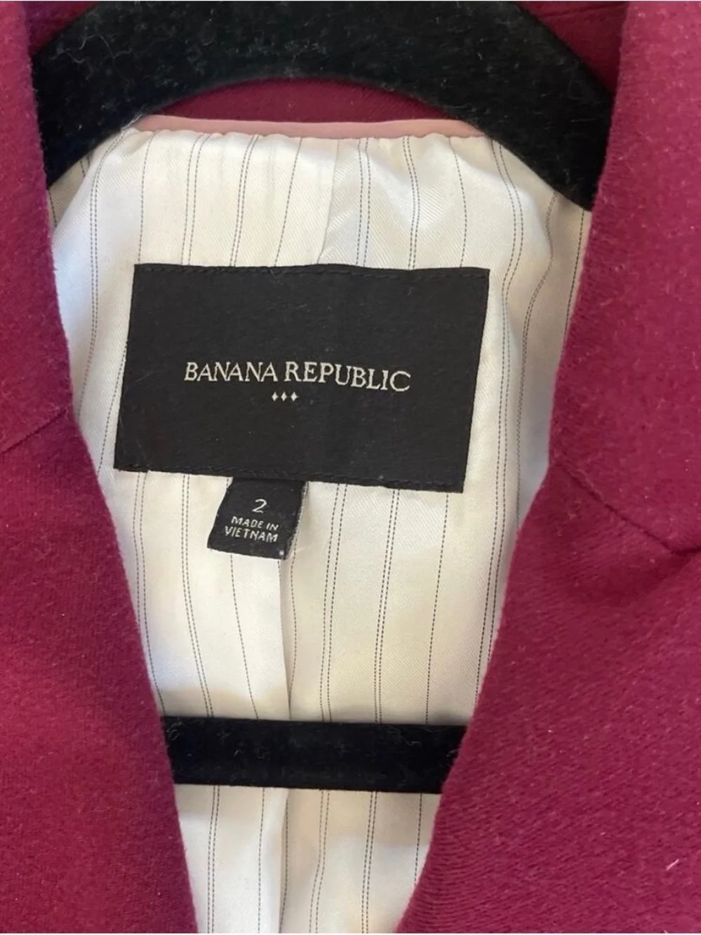 Banana Republic Red Blazer and Pants 3-Piece Suit Set